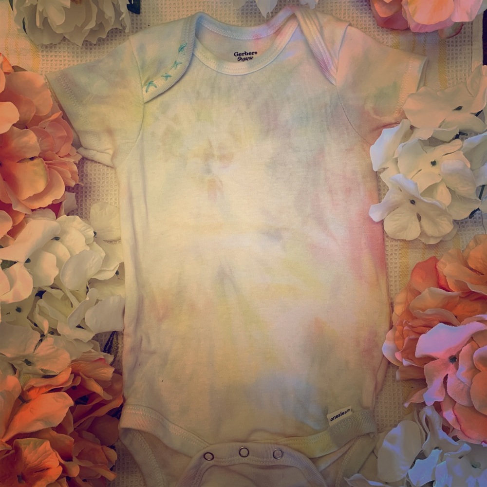 Hand Dyed Unicorn Baby Onesie